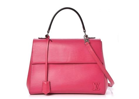 LOUIS VUITTON Epi Cluny MM Hot Pink 